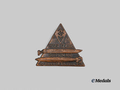 Germany, HJ. A Rare 1934 Bann B8 Meeting Badge