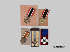 Germany, Third Reich. A Lot of Awards for Military and Civil Service, with Packages and Cases