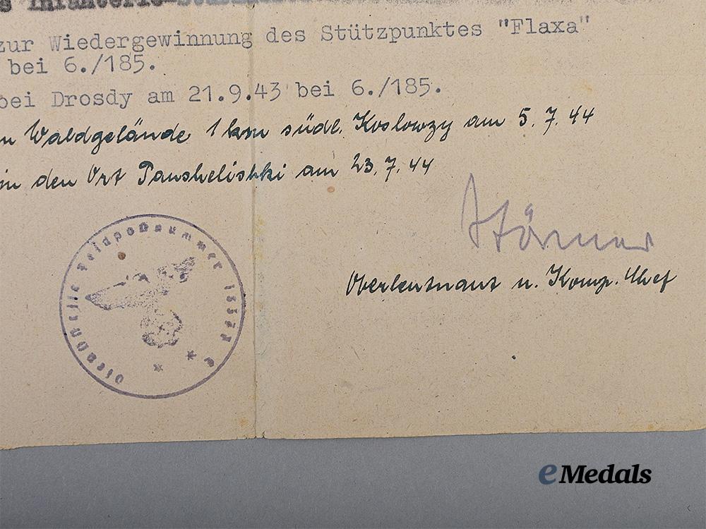 germany,_heer._a_lot_of_award_documents_to_unteroffizier_kurt_trötschel,_grenadier_troops,_knight’s_cross_signatures_e_medals__g63982_8