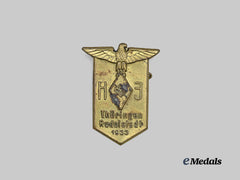Germany, HJ. A Rare 1933 Rudolstadt Deployment Commemorative Badge