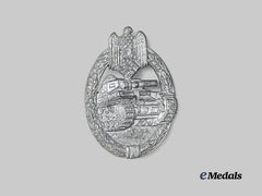 Germany, Wehrmacht. A Panzer Assault Badge, Silver Grade, by Frank & Reif