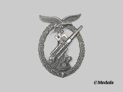Germany, Luftwaffe. A Flak Badge, Dual-Marked LDO Example, by F.W. Assmann & Söhne