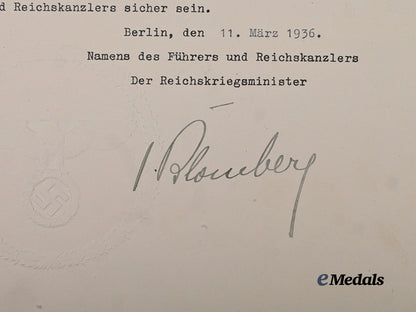 germany,_wehrmacht._a_promotion_document_to_hauptmann_hans_messinger,_with_werner_von_blomberg_signature_e_medals__g64265_3