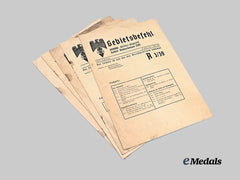 Germany, HJ. A Lot of Regional Orders to Niederdonau District Personnel