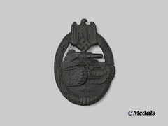 Germany, Wehrmacht. A Panzer Assault Badge, Bronze Grade, by Frank & Reif