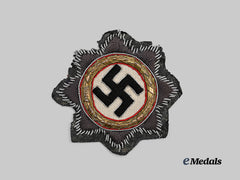 Germany, Wehrmacht. A German Cross in Gold, Type 1, Cloth Version