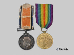 A First War Medal Pair To The Royal Artillery