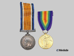 A First War Medal Pair To The Royal Air Force