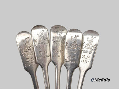 united_kingdom._a_lot_of_five_silver_pre-_war_army_spoons,_by_joseph_rodger&_sons_e_medals__g_b8285_4