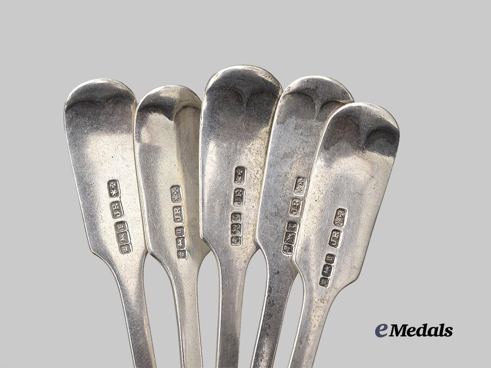 united_kingdom._a_lot_of_five_silver_pre-_war_army_spoons,_by_joseph_rodger&_sons_e_medals__g_b8285_5