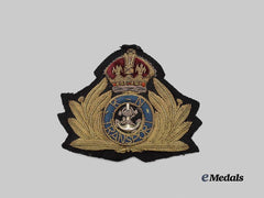United Kingdom. A First War Royal Navy Transport Officers Bullion Cap Badge
