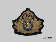 United Kingdom. A Second War Royal Fleet Auxiliary Officer Bullion Cap Badge