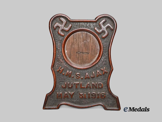 united_kingdom._an_h_m_s_ajax_wooden_frame_for_the_battle_of_jutland,1916_e_medals__g_b8313_2
