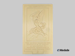 United Kingdom. A Wings for Victory National Savings Campaign Commemorative Plaque, 1943