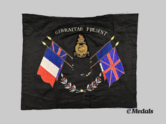 United Kingdom. A 20th Century Commemorative Gibraltar Flag
