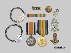 United Kingdom. A First War Group to Pte. Doak, Royal Irish Rifles