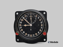 United Kingdom. A Second War RAF Cockpit Clock, by Smith & Sons