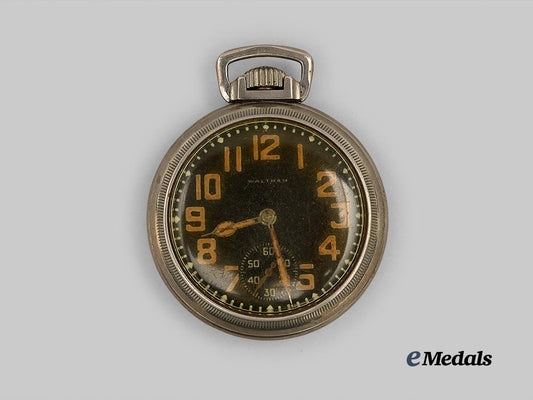 united_kingdom._a_second_war_general_service_trade_pattern_pocket_watch,_by_waltham_e_medals__g_b8384_1