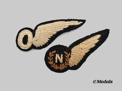 United Kingdom. A Pair of Second World War Royal Air Force Observer and Navigator Wing Badges