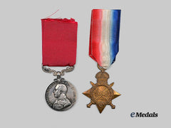 United Kingdom. A 1914-15 Star and Meritorious Service Medal