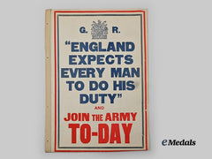 United Kingdom. A First War Propaganda Poster, 1915