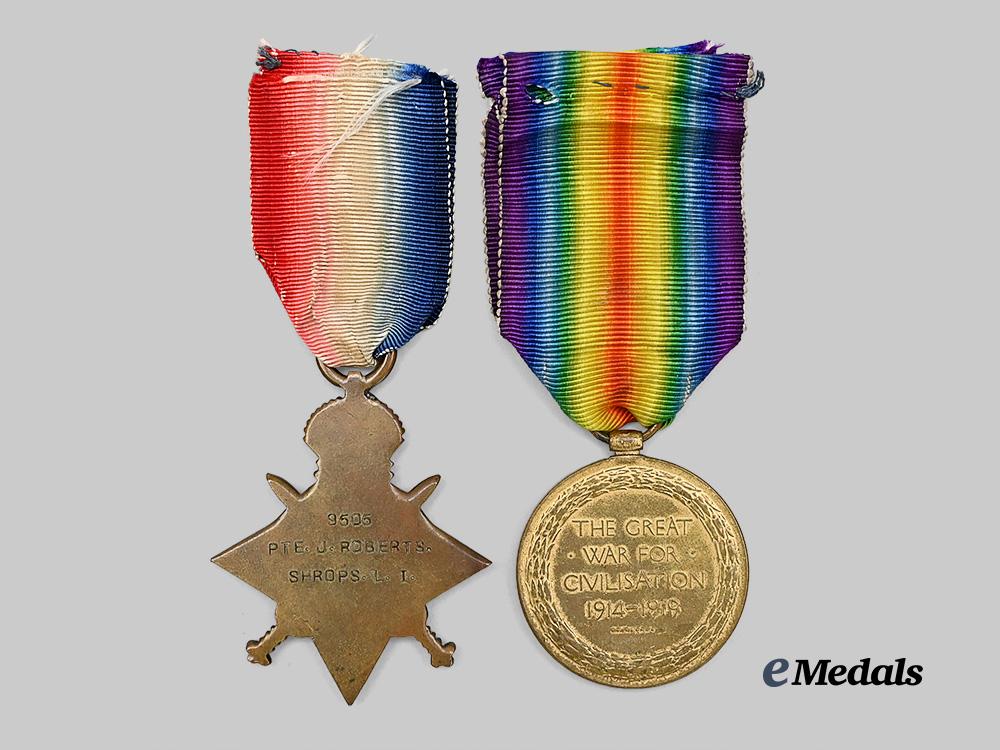 united_kingdom._a1914-15_star_and_victory_medal_to_pte._roberts,_shropshire_light_infantry_e_medals__g_b8427_4