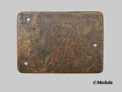 United Kingdom. A King George III Belt Buckle, c.1820