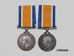 United Kingdom. A Pair of Officer's 1914-18 War Medals