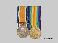 United Kingdom. A First War Medal Bar to Pte. McCulloch, North Russian Expeditionary Force