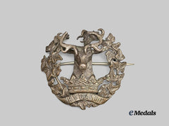 United Kingdom. A Gordon Highlanders Officer’s Glengarry Badge