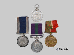 United Kingdom. A Lot of Four Service Medals