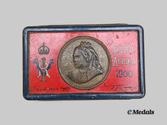 United Kingdom. A Boer War Chocolate Tin, Complete with Original Chocolate, 1900