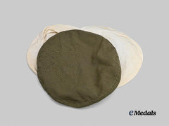 United Kingdom. A Lot of Three Royal Navy Officer's Cap Covers