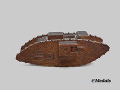 United Kingdom. A Trench Art Mark I Tank