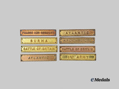 United Kingdom. A Lot of Campaign Star Clasps