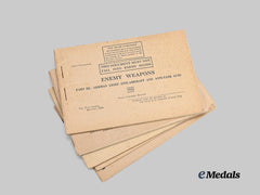 United Kingdom. A Lot of Five Enemy Weapons Booklets, 1941-1943