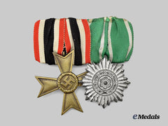 Germany, Wehrmacht. A Medal Bar for an Eastern Volunteer Non-Combatant