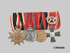Germany, Wehrmacht. A Medal Bar for a Decorated Eastern Front Combatant