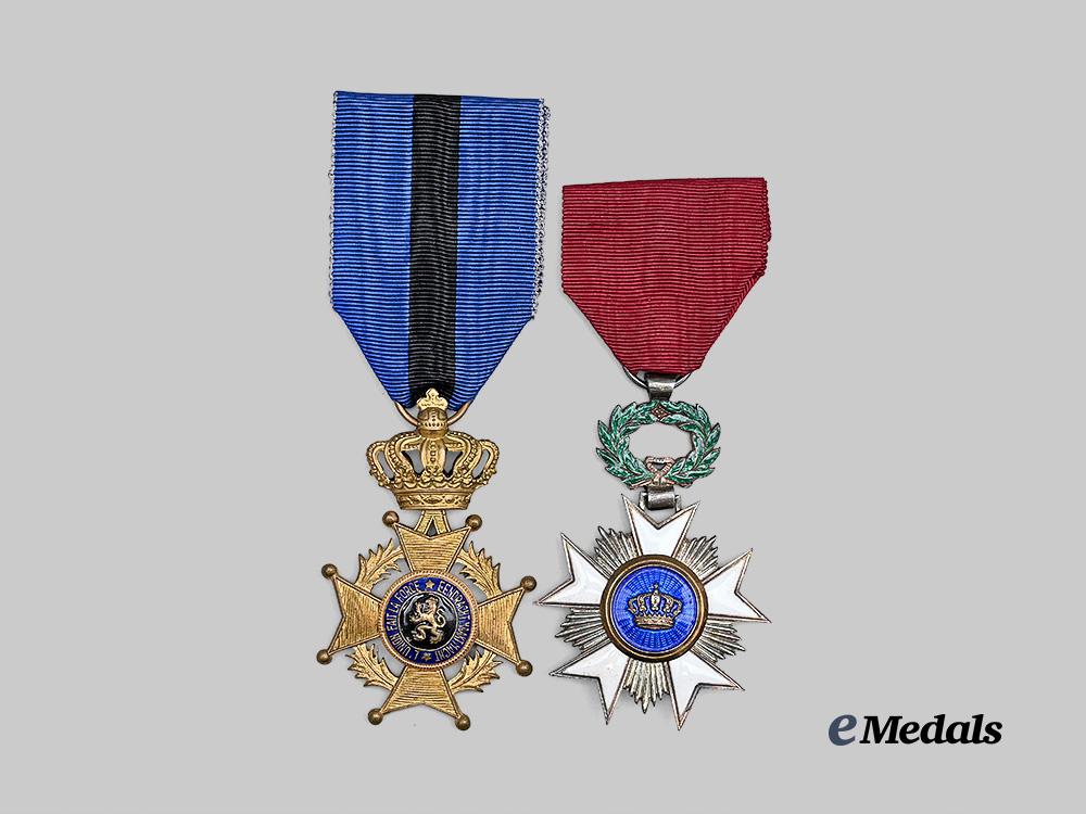 belgium,_kingdom._an_order_of_the_crown_and_an_order_of_leopold_i_i,_two_knights_e_medals__m0205-62_6