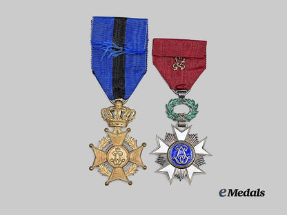 belgium,_kingdom._an_order_of_the_crown_and_an_order_of_leopold_i_i,_two_knights_e_medals__m0205-62_8
