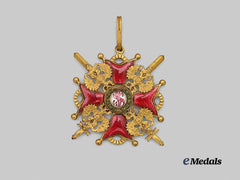 Russia, Imperial. An Order of St. Stanislaus, II Class Cross with Swords by Eduard, c. 1916