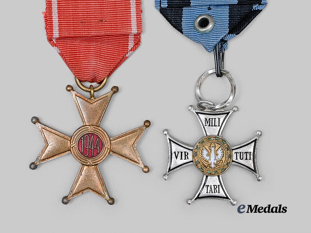 poland,_republic._an_order_of_polonia_restituta,_knight_and_an_order_of_virtuti_militaria,_v_class_e_medals__m0332-59_5