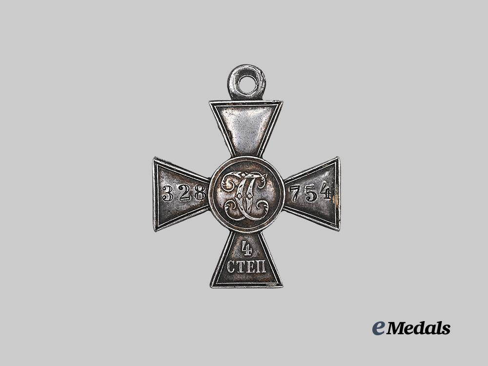 russia,_imperial._a_st._george_cross,_i_v_class,_to_private_solovov,404_infantry_e_medals__m0332-95_2