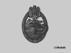 Germany, Wehrmacht. A Panzer Assault Badge, Bronze Grade, by Friedrich Orth