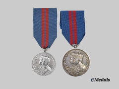 United Kingdom. Two George V Coronation Medals