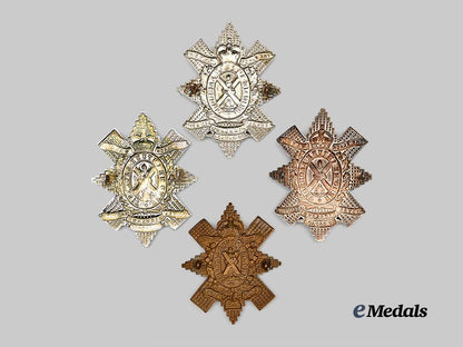 canada,_commonwealth._four_black_watch(_royal_highland_regiment)_glengarry_badges_e_medals__m0432-255_3