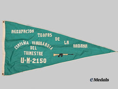 Cuba, Republic. A Revolutionary Military Training Banner