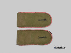 Germany, Heer. A Set of Tropical Panzer Troops Enlisted Ranks Shoulder Straps