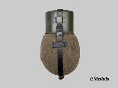 Germany, Wehrmacht. An M42 Canteen and Cup, by Süddeutsche Metallwarenfabrik