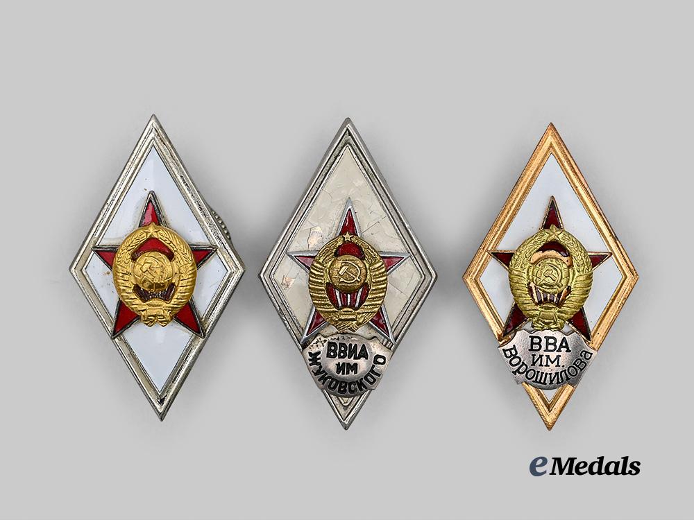 russia,_soviet_union._a_lot_of_military_academy_graduation_badges_e_medals__m0579-13_2